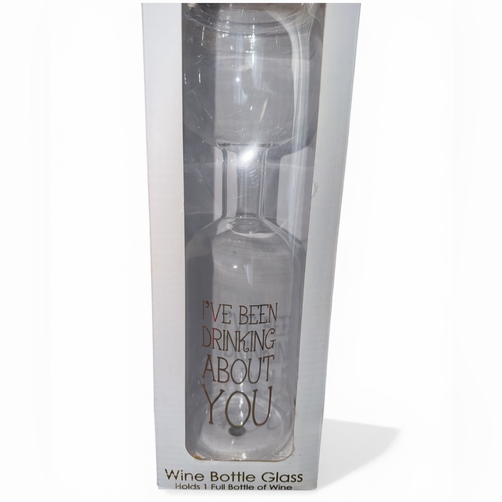 Wine Bottle Glass - Holds 1 full bottle of wine